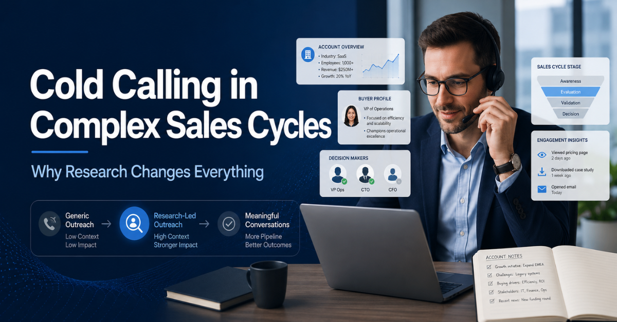 Cold Calling in Complex Sales Cycles: Why Research Changes Everything